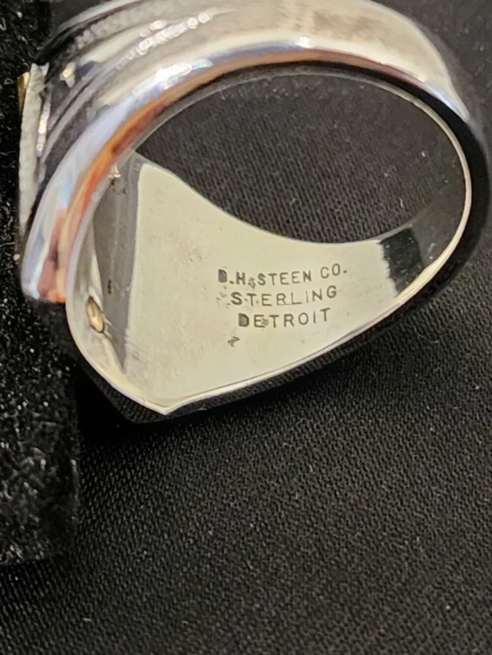 Vintage Pontiac Service Craftsman Sterling Ring - D.H. Steen Co. Detroit